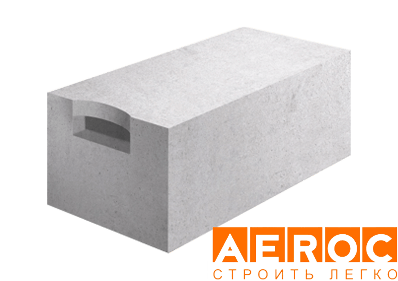 Газобетон Aeroc D400 375х250х625 мм